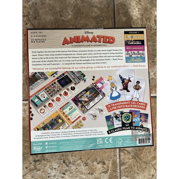 Funko Games: Disney Animated Strategy Game for 2-4 Players Ages 10 and Up - Picture 2 of 5
